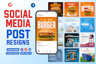design pro social media posts, ads canva templates for instagram and facebook