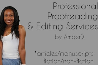 professionally edit and proofread your writing or manuscript
