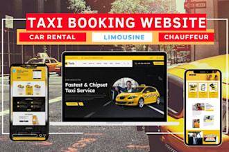 create taxi booking website, car rental website vtc limousine chauffeur website