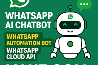 create whatsapp ai chatbot, whatsapp automation bot whatsapp cloud api make com