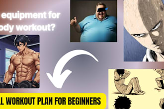 create a no equipment full body workout plan for beginners
