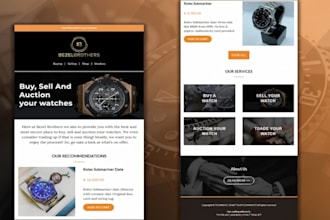 design custom shopify email template, klaviyo email, klaviyo email notification