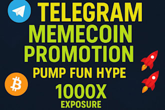 telegram promotion, crypto x marketing, meme coin promotion to 10m investors