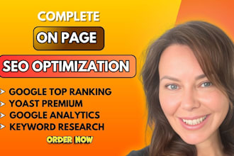 do professional on page SEO and speed optimization for wix shopify wordpress