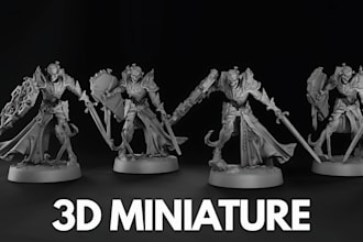 sculpt 3d miniature warhammer 40k 3d figurine tabletop dnd 3d model for 3d print