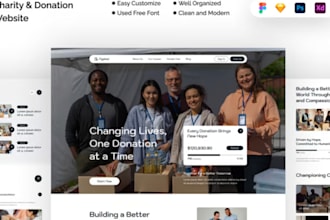 non profit website for charity, donation, fundraising, crowdfunding and ngo