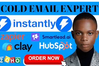 set up cold email excel template, instantly ai ,campaign setup and automation