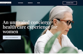 build squarespace health fertility fertility doctors concierge doctors website