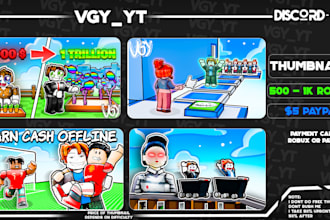 design a roblox thumbnail