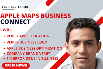 create a verified apple business connect location apple map listing brand
