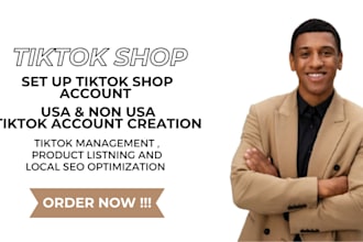 create and set up a high converting tiktok shop for your brand tiktok USA accoun
