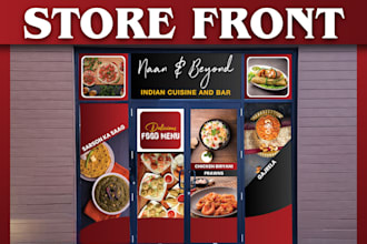 design professional shop front or window graphics