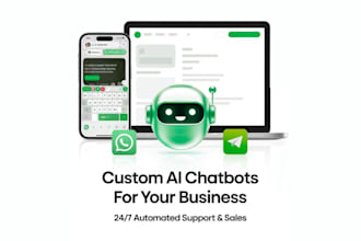 build website ai chatbot, integrate ai chatbot with whatsapp telegram ai chatbot