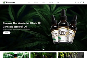 create premium cbd hemp website cigar cannabis ecommerce website medical website