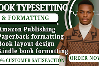 do amazon KDP book formatting typesetting KDP book publishing and layout design