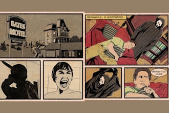 vintage comic retro vintage pop art comic page 30s 90s in retro illustration