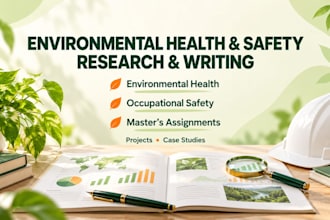 do environmental health research, masters assigned, occupational safety projects
