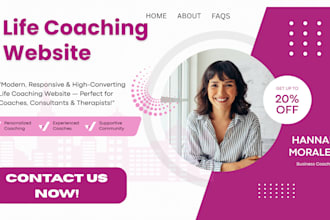 design life coaching website, coaching, consulting website, life coach website