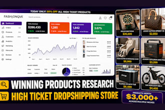 build high ticket dropshipping store, do high ticket winning products research