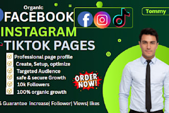 boost organic followers, set up monetization for facebook, tiktok and instagram