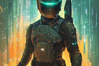 make a sci fi illustration for you