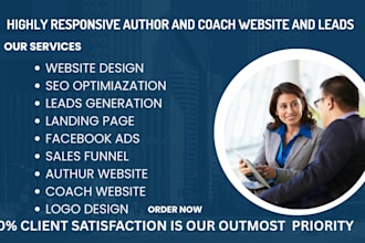 build coaching, author, consulting, therapy, counseling website and leads