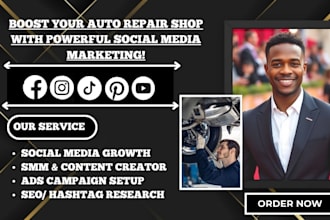 be your social media marketing manager for auto repair shops and mechanics