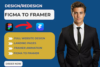 design or develop framer website, figma to framer expert