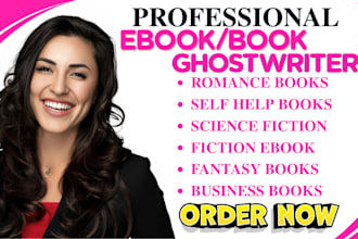 be fiction book ghostwriter romance ghostwriter, science fiction self help ebook