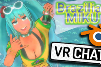 do custom vrchat 3d model furry avatar anime character design vrc nsfw fursona