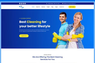 design commercial cleaning website office cleaning website janitorial website