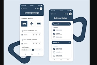 develop shipping management app, foreign exchange app, transportation app