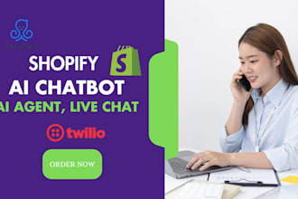 build shopify chatbot shopify store ai agent chatbot shopify live chat