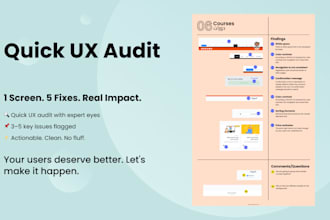 perform a quick UX audit with actionable expert insights