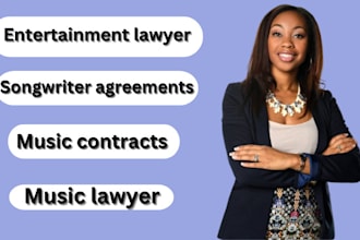 be your entertainment lawyer, draft music, music, film contracts and songwriter