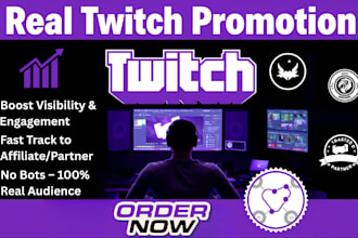 do twitch channel promotion to real active audience to get twitch live viewers