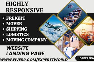 design freight movers website shipping logistics cargo moving company website