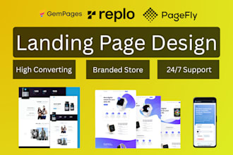 design, or redesign your shopify store with gempages  pagefly