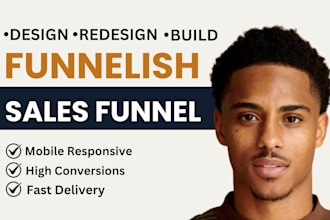 design or clone a high converting funnelish sales funnel
