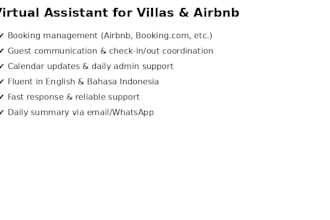 manage bookings, guest messages, and emails for your villa or airbnb