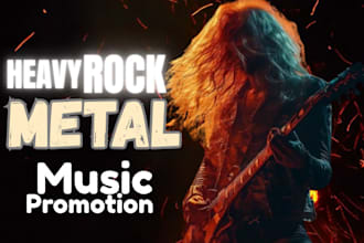 organically do heavy rock metal music promotion curators to real audience