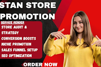 do stan store website payhip promotion online store marketing sales funnel seo