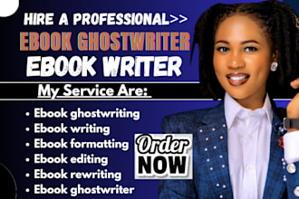 be your ebook ghostwriter, ebook writer ghost book ghostwriter