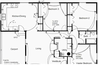 draft electrical floor plans, power layouts, and schematics in autocad