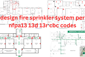 design fire sprinkler system per nfpa13 13d 13r cbc codes