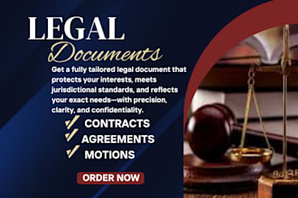 draft tailored legal contracts agreements letters filling and policies