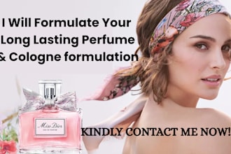 formulate long lasting perfume and cologne without chemical and be your chemist