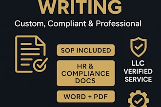 draft business policies and standard operating procedure