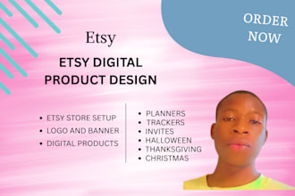 design etsy digital planner etsy digital products, hyperlinked planner, etsy SEO