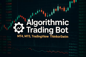 algorithm trading bot for mt4, mt5, thinkorswim, ninjatrader or pine script